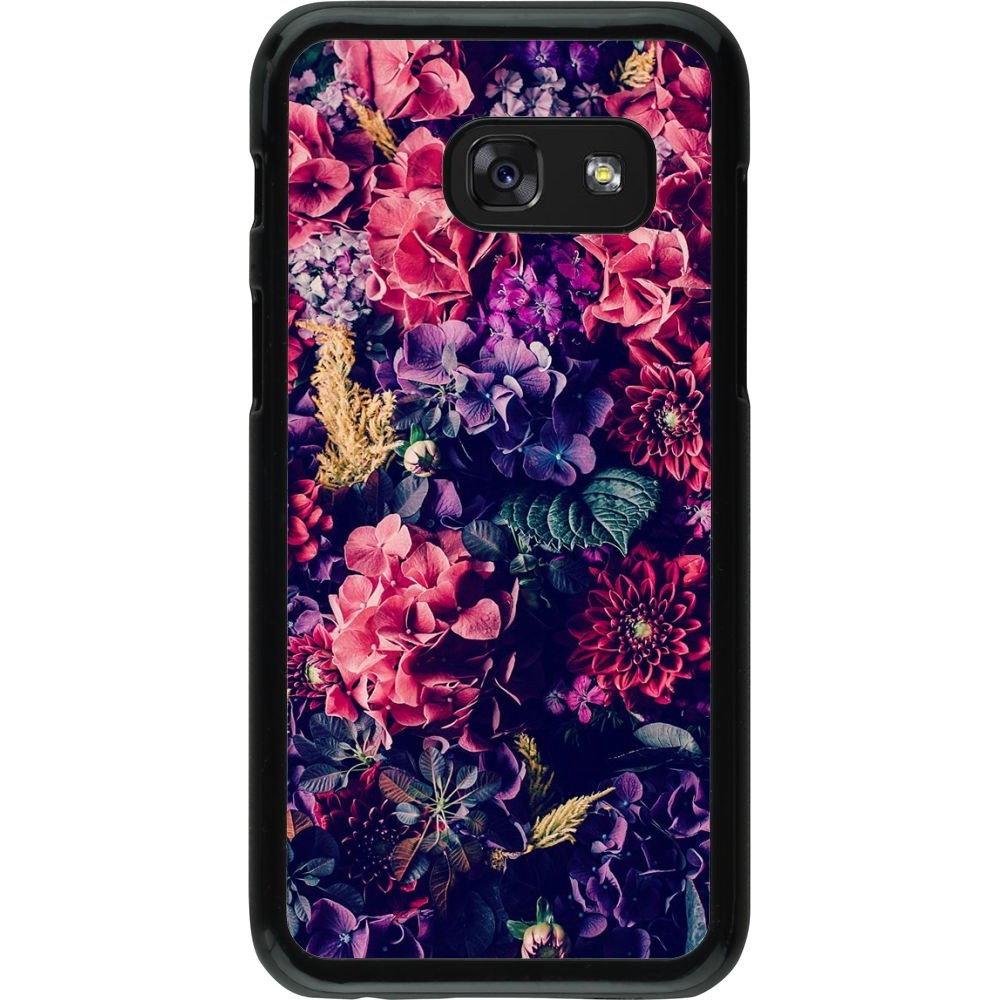 Hülle Samsung Galaxy A3 (2017) - Flowers Dark