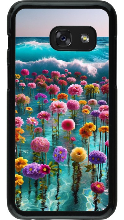 Samsung Galaxy A3 (2017) Case Hülle - Blumenmeer Wellen