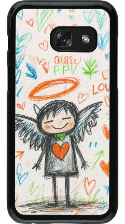 Samsung Galaxy A3 (2017) Case Hülle - Little Angel Sketch Love