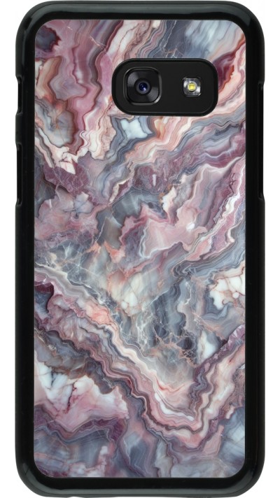 Samsung Galaxy A3 (2017) Case Hülle - Violetter silberner Marmor