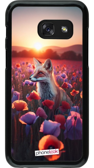 Samsung Galaxy A3 (2017) Case Hülle - Purpurroter Fuchs bei Dammerung