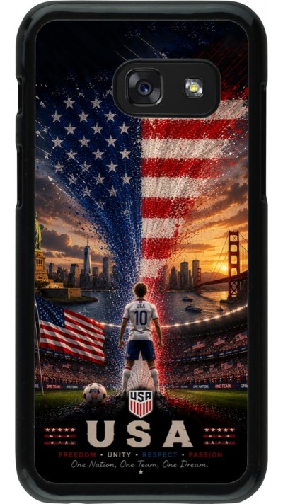 Samsung Galaxy A3 (2017) Case Hülle - Fussball Vereinigten Staaten splash 2026