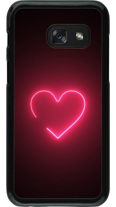 Samsung Galaxy A3 (2017) Case Hülle - Valentine 2023 single neon heart