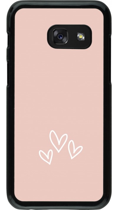 Samsung Galaxy A3 (2017) Case Hülle - Valentine 2023 three minimalist hearts