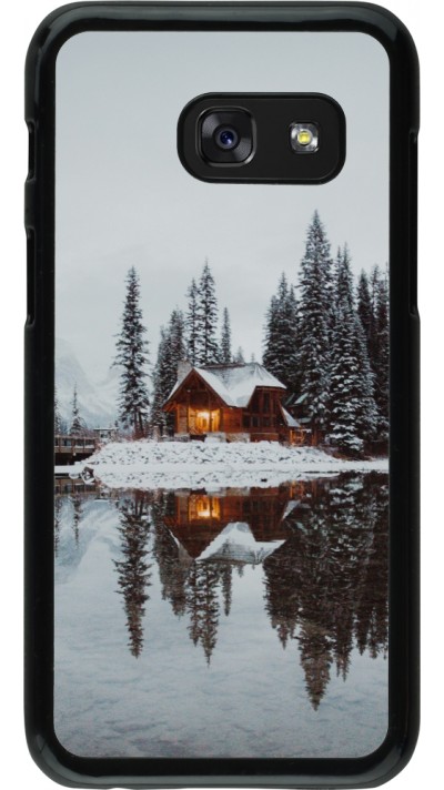 Samsung Galaxy A3 (2017) Case Hülle - Winter 25 Winter house forest afternoon