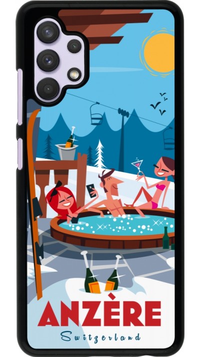 Samsung Galaxy A32 Case Hülle - Anzère Mountain Jacuzzi