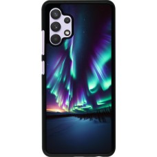 Samsung Galaxy A32 Case Hülle - Funkelndes Nordlicht