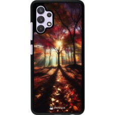Samsung Galaxy A32 Case Hülle - Herbstlicher goldener Glanz