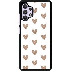 Samsung Galaxy A32 Case Hülle - Autumn 2024 brown hearts