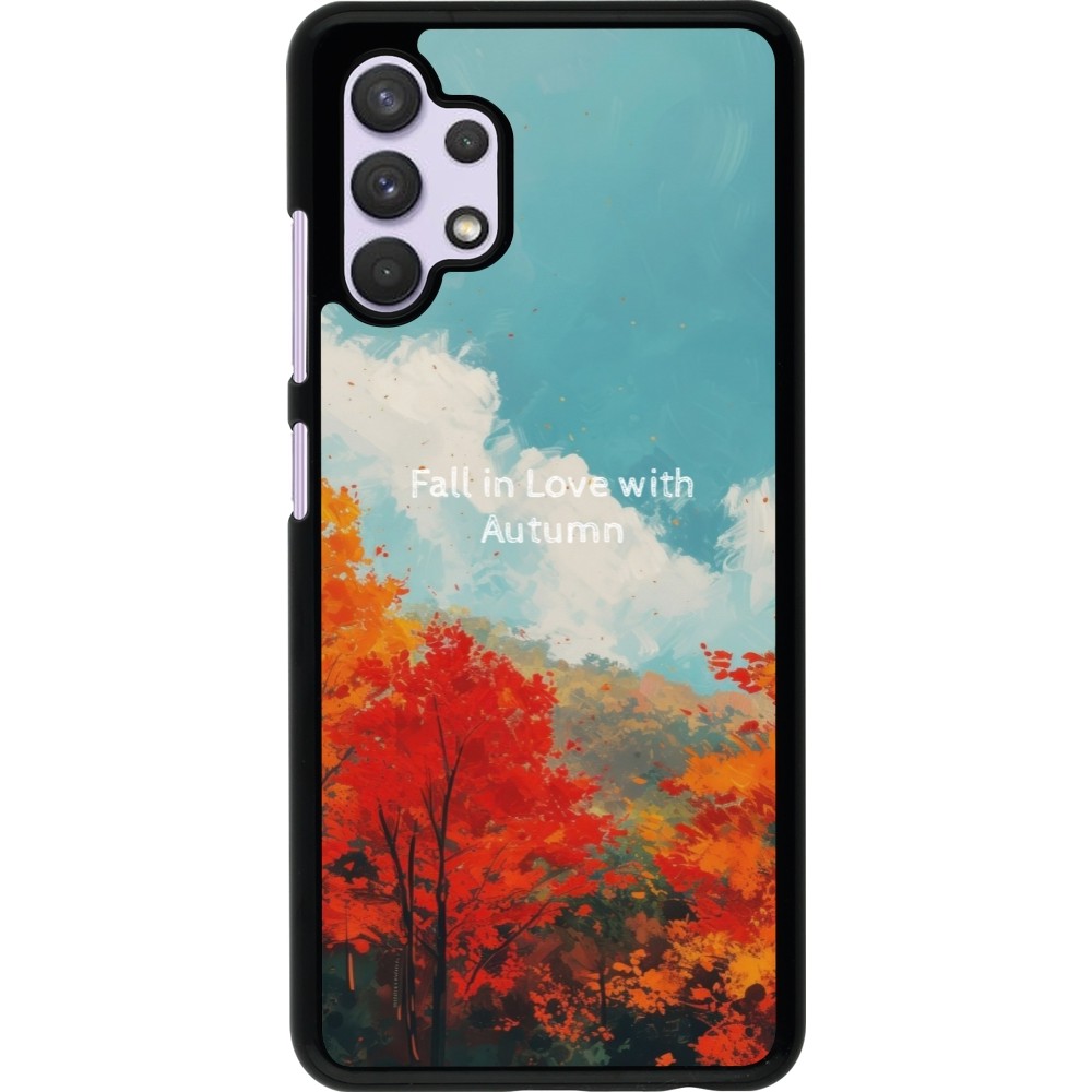 Samsung Galaxy A32 Case Hülle - Autumn 25 Fall in love