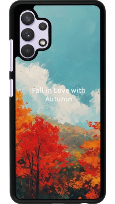 Samsung Galaxy A32 Case Hülle - Autumn 25 Fall in love