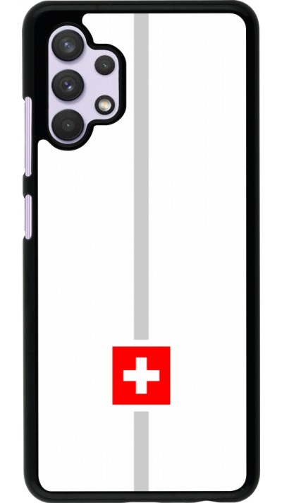 Coque Samsung Galaxy A32 - Canton CH blanc