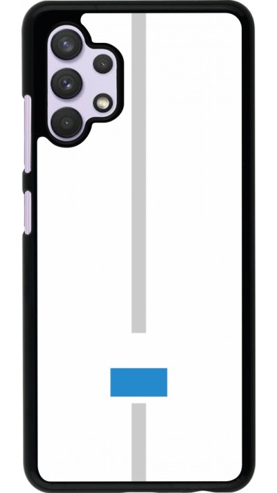 Coque Samsung Galaxy A32 - Canton LU blanc