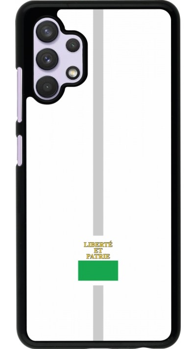 Coque Samsung Galaxy A32 - Canton VD blanc
