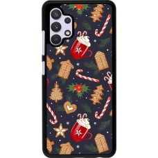 Samsung Galaxy A32 Case Hülle - Christmas 25 Pattern Gingerbread House