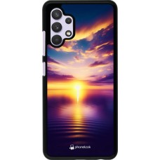 Samsung Galaxy A32 Case Hülle - Sonnenuntergang gelb violett