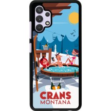 Samsung Galaxy A32 Case Hülle - Crans-Montana Mountain Jacuzzi