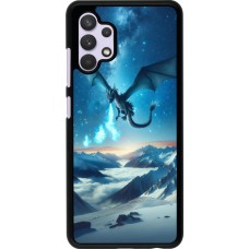 Samsung Galaxy A32 Case Hülle - Drache nächtliche Berg