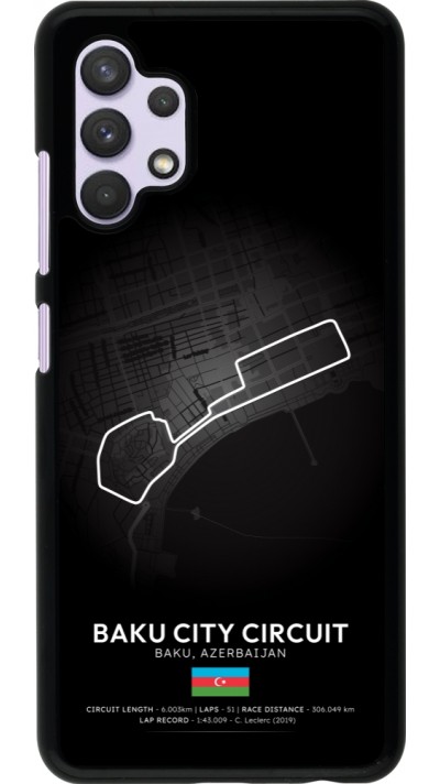 Samsung Galaxy A32 Case Hülle - F1 Track 2025 Azerbaijan