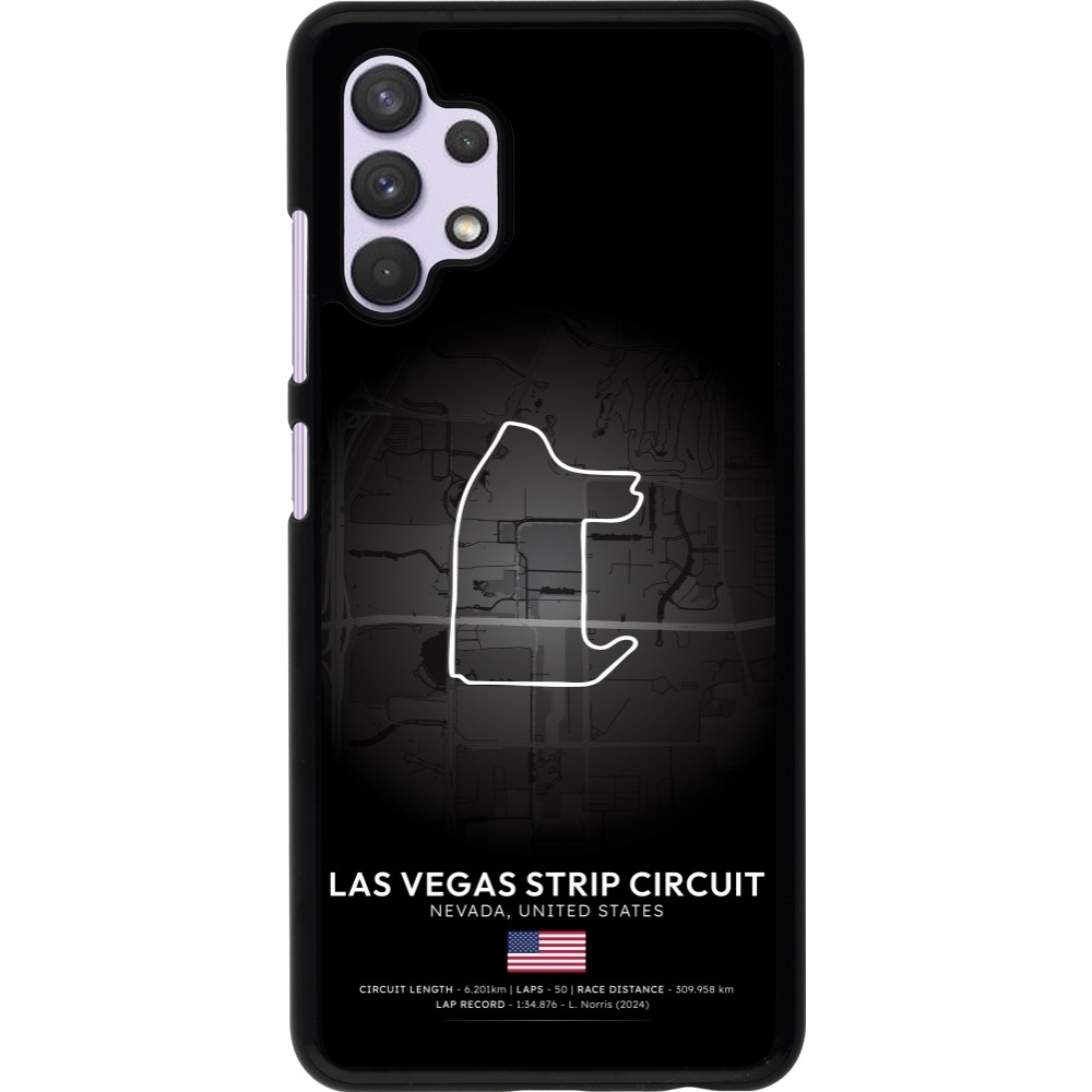 Samsung Galaxy A32 Case Hülle - F1 Track 2025 Las Vegas
