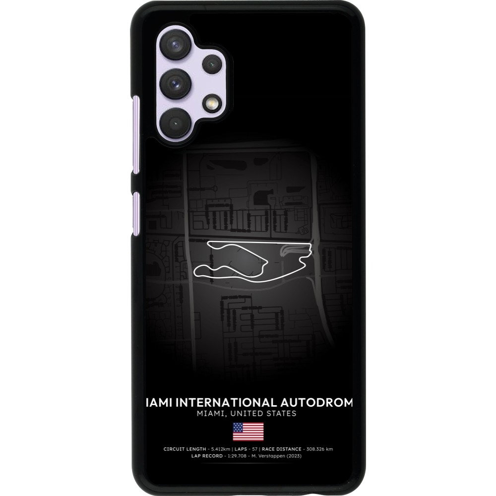 Samsung Galaxy A32 Case Hülle - F1 Track 2025 Miami