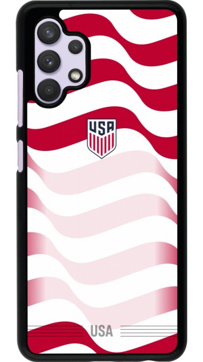Samsung Galaxy A32 Case Hülle - Vereinigten Staaten 2026 personalisierbares Fussballtrikot