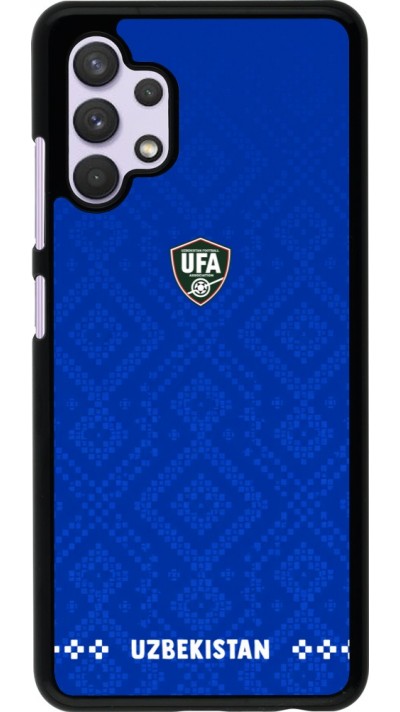 Samsung Galaxy A32 Case Hülle - Usbekistan 2026 personalisierbares Fussballtrikot