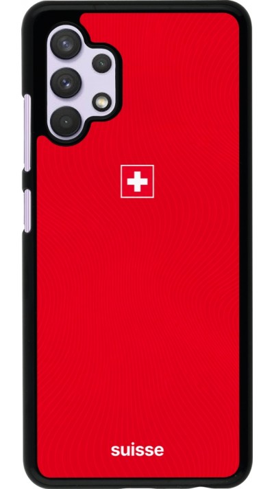 Samsung Galaxy A32 Case Hülle - Schweiz 2026 personalisierbares Fussballtrikot