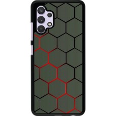 Coque Samsung Galaxy A32 - Geometric Line red