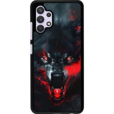 Samsung Galaxy A32 Case Hülle - Halloween 2024 mad werewolf