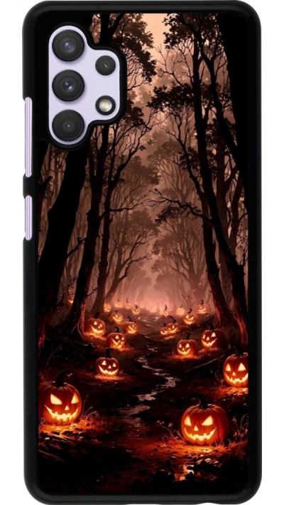 Samsung Galaxy A32 Case Hülle - Halloween 2025 Road of Terrifying Pumpkins