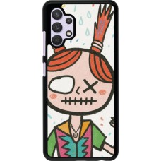 Samsung Galaxy A32 Case Hülle - Little Girl Sketch