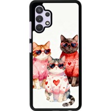 Samsung Galaxy A32 Case Hülle - Saint Valentines Day 26 Cat Love