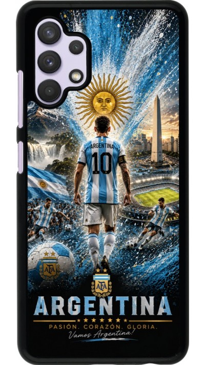 Samsung Galaxy A32 Case Hülle - Fussball Argentinien splash 2026