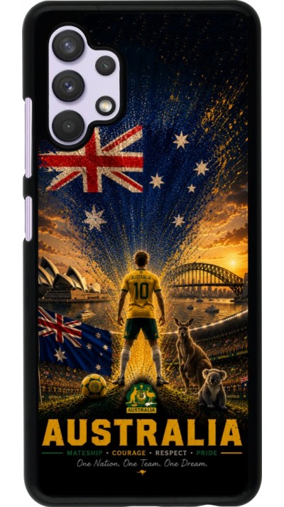 Samsung Galaxy A32 Case Hülle - Fussball Australien splash 2026