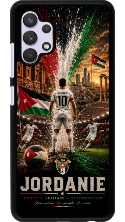 Samsung Galaxy A32 Case Hülle - Fussball Jordanien splash 2026