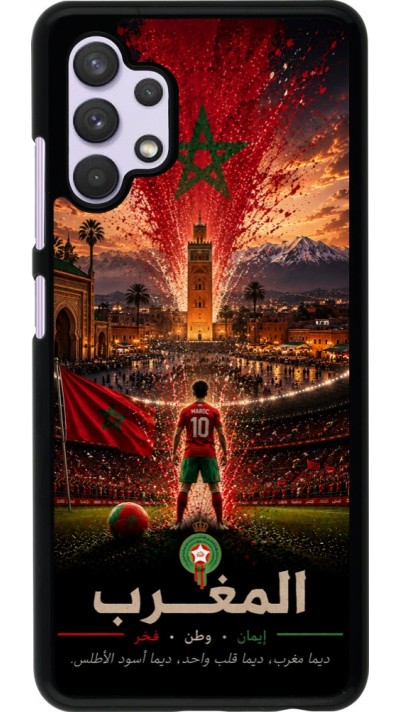 Samsung Galaxy A32 Case Hülle - Fussball Marokko splash 2026