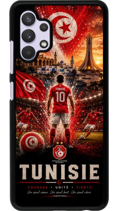 Samsung Galaxy A32 Case Hülle - Fussball Tunesien splash 2026