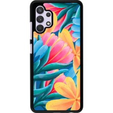 Samsung Galaxy A32 Case Hülle - Spring 23 colorful flowers