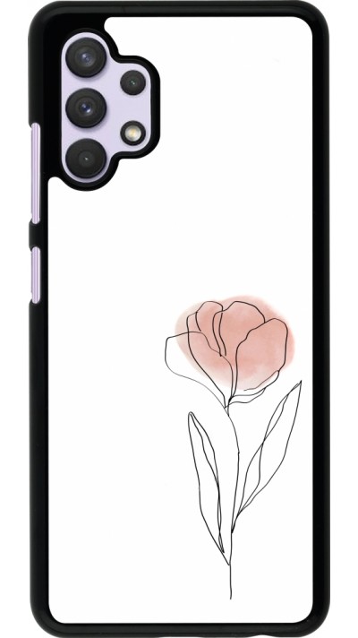 Samsung Galaxy A32 Case Hülle - Spring 23 minimalist flower
