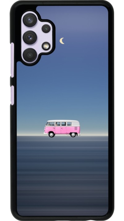 Samsung Galaxy A32 Case Hülle - Spring 23 pink bus