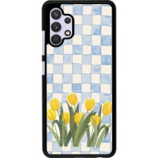 Samsung Galaxy A32 Case Hülle - Blue vichy tulips 2026