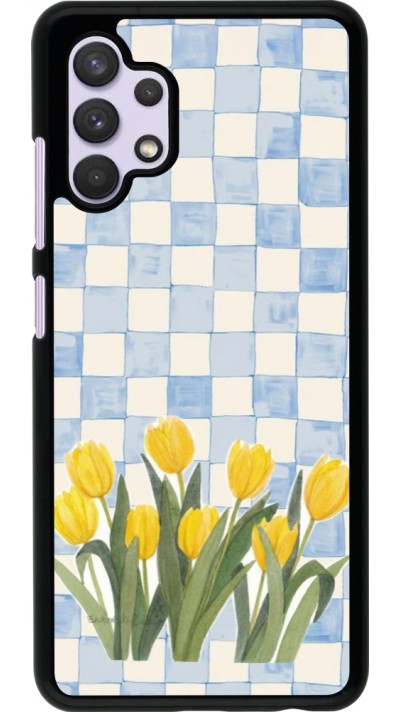 Samsung Galaxy A32 Case Hülle - Blue vichy tulips 2026