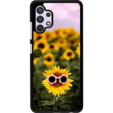 Samsung Galaxy A32 Case Hülle - Sunflower with glasses 2026