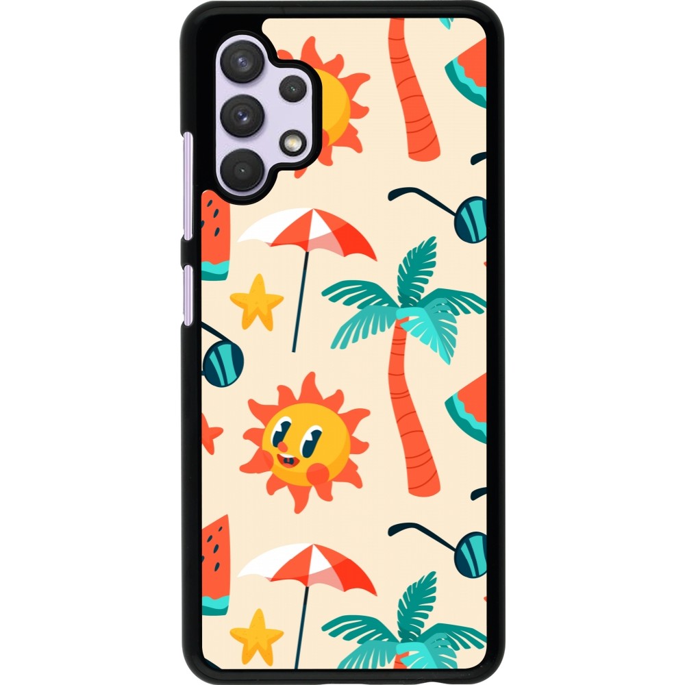 Samsung Galaxy A32 Case Hülle - Summer 2025 Pattern soleil