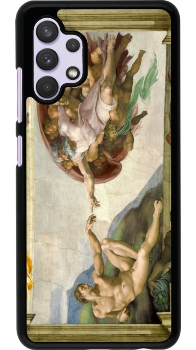 Samsung Galaxy A32 Case Hülle - Kunstbild - Die Erschaffung Adams - Michelangelo