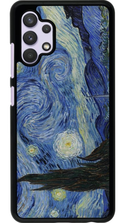 Samsung Galaxy A32 Case Hülle - Kunstbild - Sternennacht - Van Gogh