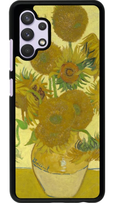 Samsung Galaxy A32 Case Hülle - Kunstbild - Sonnenblumen  - Van Gogh