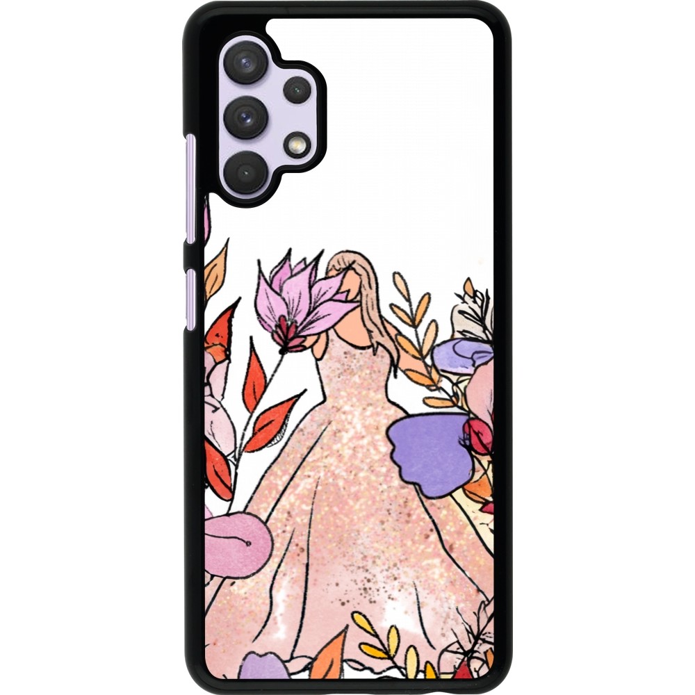 Samsung Galaxy A32 Case Hülle - Taylor Swift Sketch - White