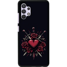 Samsung Galaxy A32 Case Hülle - Valentine 2024 gothic love